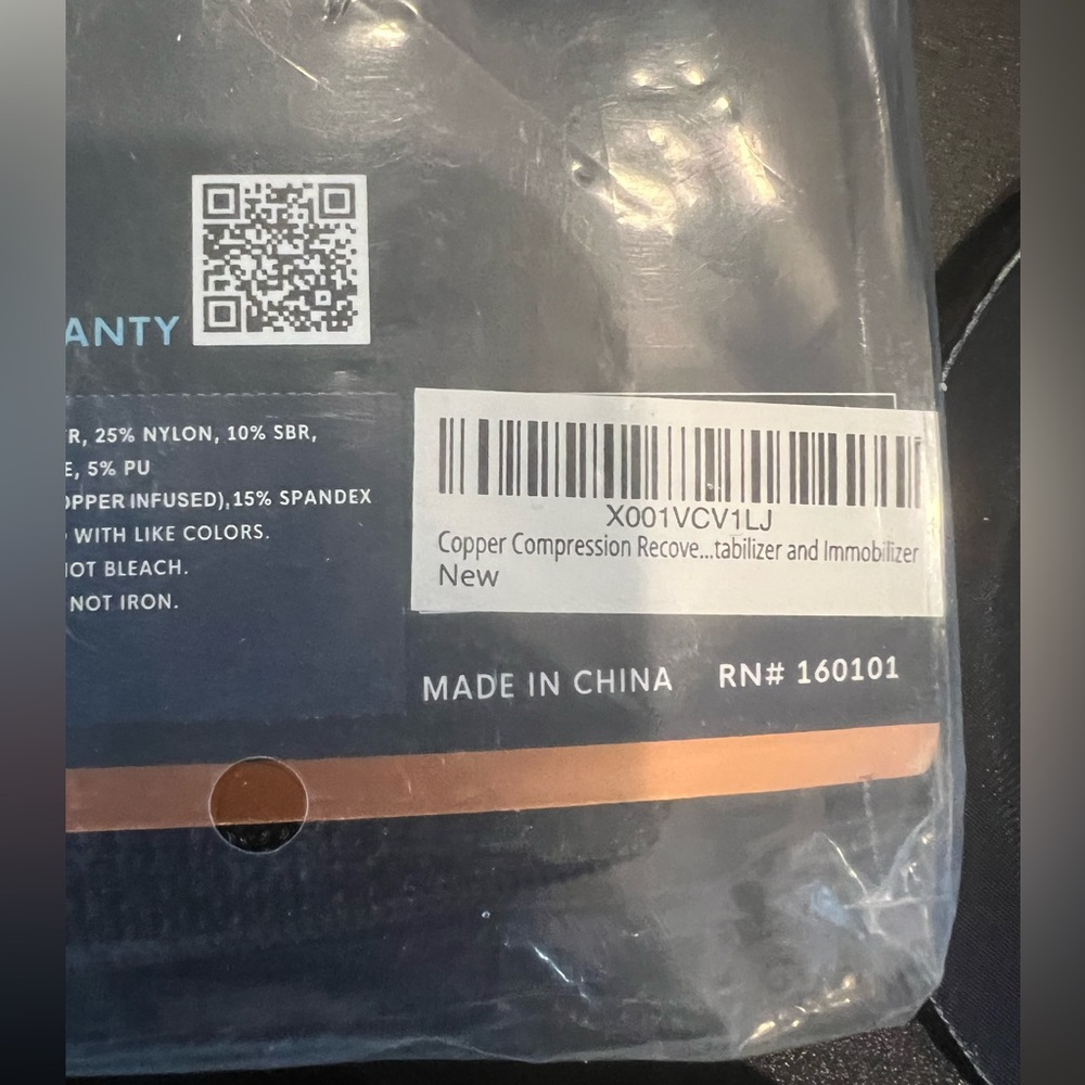 Copper Compression Hand wrist brace , brand new .